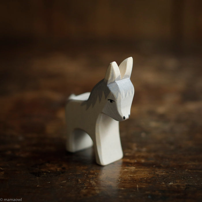 Handcrafted Wooden Small Baby Standing Donkey