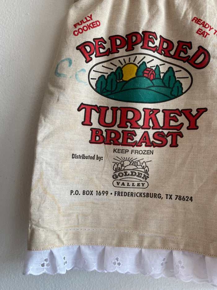 Handmade Vintage Red Plaid / Turkey Breast Feedsack Shorts - La Lovely Vintage