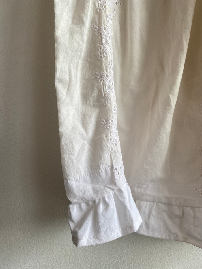 Handmade Vintage Wide Leg Eyelet Bloomers