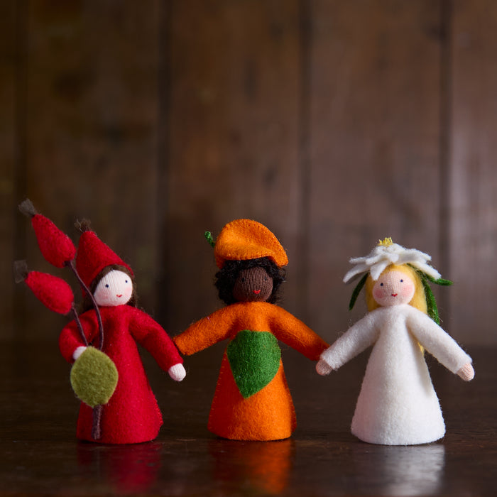 Handmade Wool Fairy - Physalis - Black