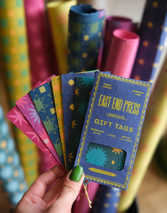 Handprinted Gift Tag Set, East End Press