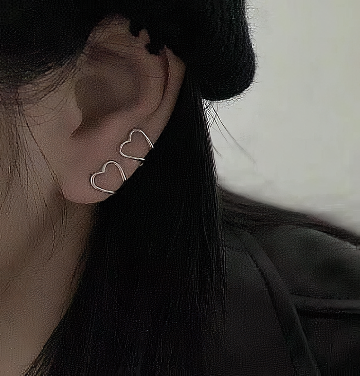 Heart String Earrings by CRUX