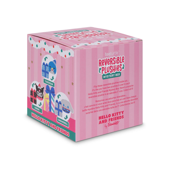 Hello Kitty and Friends Holiday Present Reversible Plushie Mystery Box back of box