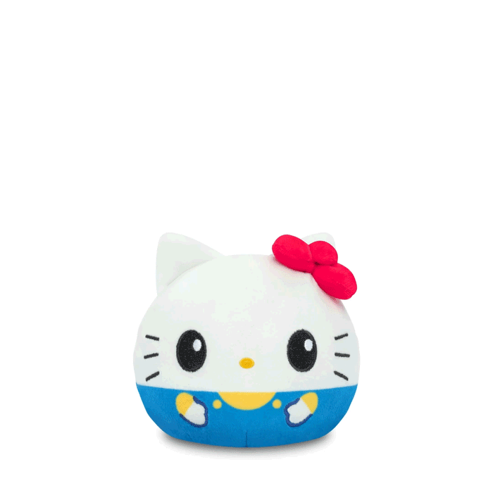Hello Kitty & Cinnamoroll 4" Reversible Plushie flip GIF