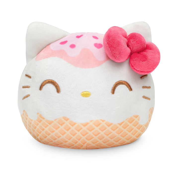 Hello Kitty Ice Cream Cone 4” Reversible Plushie: Ice Cream Hello Kitty