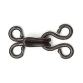 Hemline Hook and Eyes: Black: 14 Sets - Hooks and Eyes