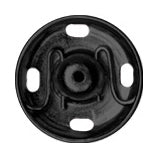 Hemline Snap Fasteners: Sew-on: Black: 11mm: Pack of 10 - Snaps