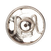 Hemline Snap Fasteners: Sew-on: Nickel: 11mm: Pack of 10 - Snaps