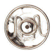 Hemline Snap Fasteners: Sew-on: Nickel: 13mm: Pack of 6 - Snaps