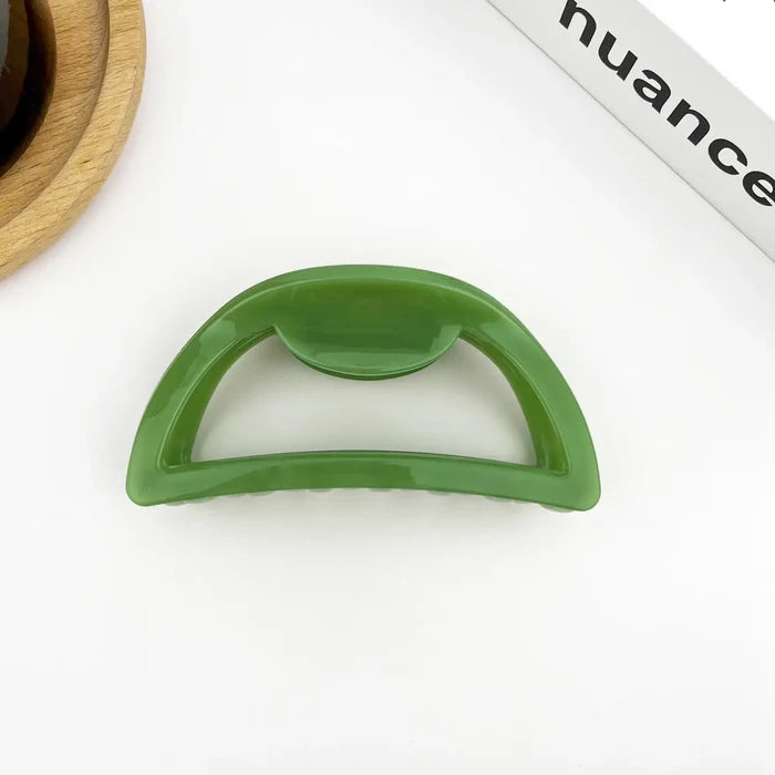 Hollow Semicircle Hair Claw Clip