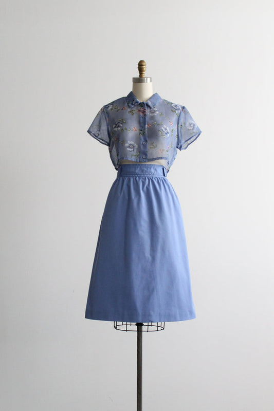 hydrangea midi skirt