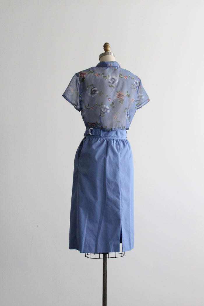 hydrangea midi skirt