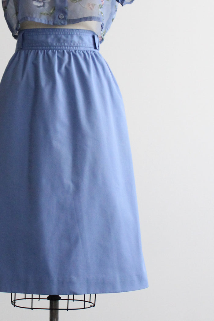 hydrangea midi skirt