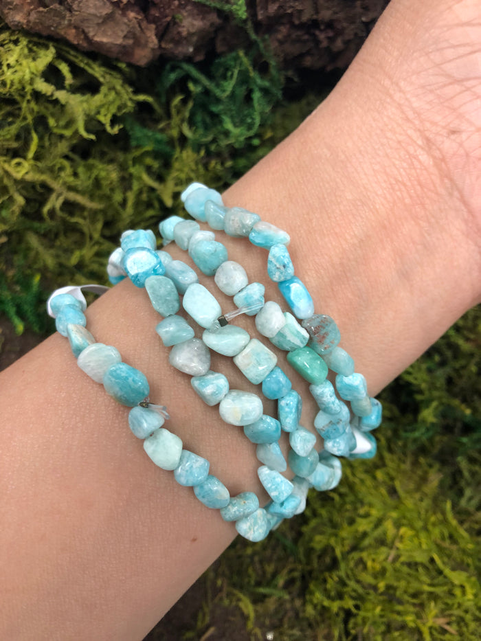 Amazonite Pebble Bracelet