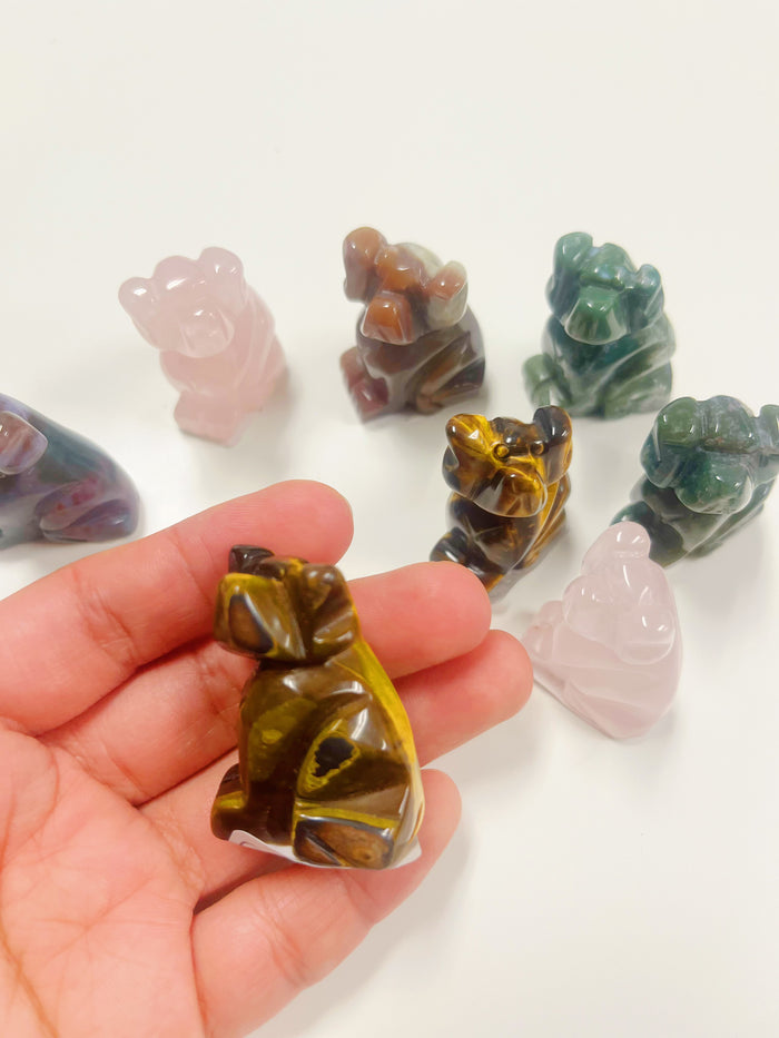 Dog Carving Gemstone