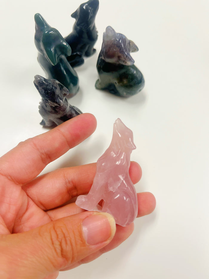Wolf Carving Gemstone