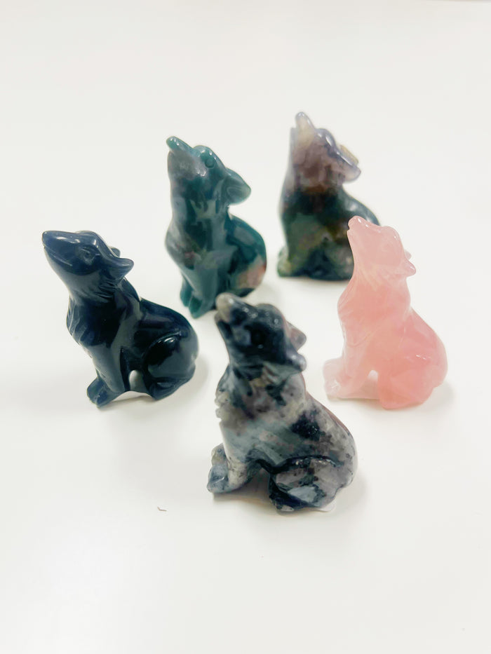 Wolf Carving Gemstone