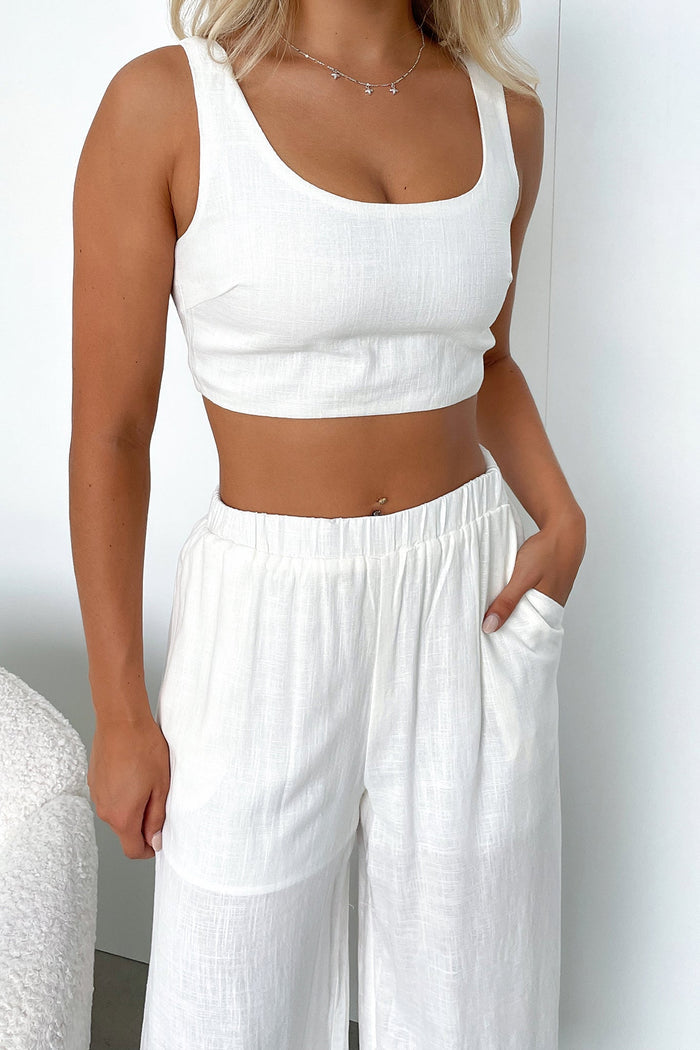 Inka Crop - White