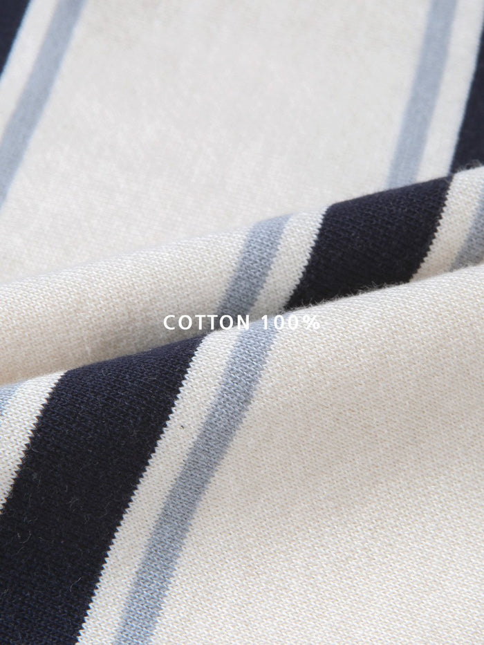 Ive Collar Stripe Long Sleeve Tee