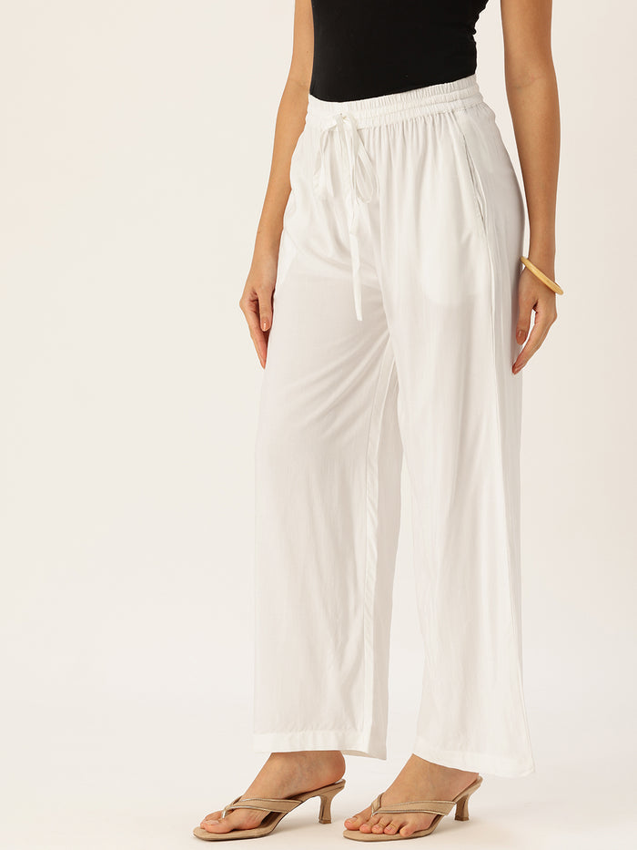 Ivory Ethnic Palazzos