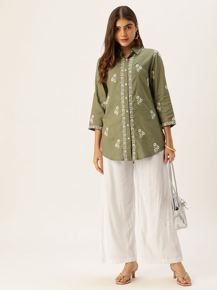 Ivory Ethnic Palazzos