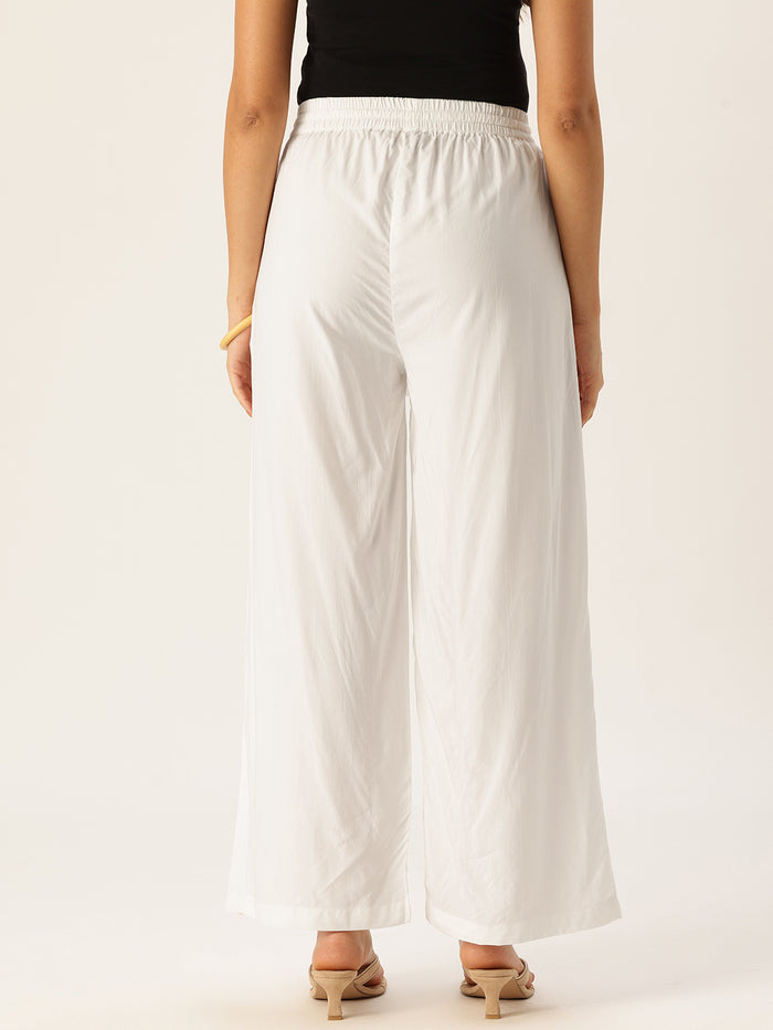 Ivory Ethnic Palazzos