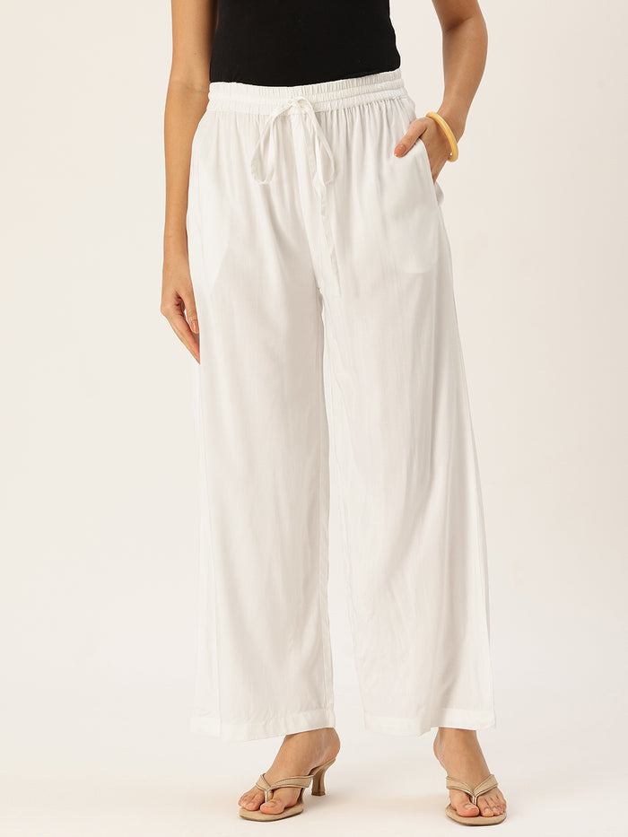 Ivory Ethnic Palazzos