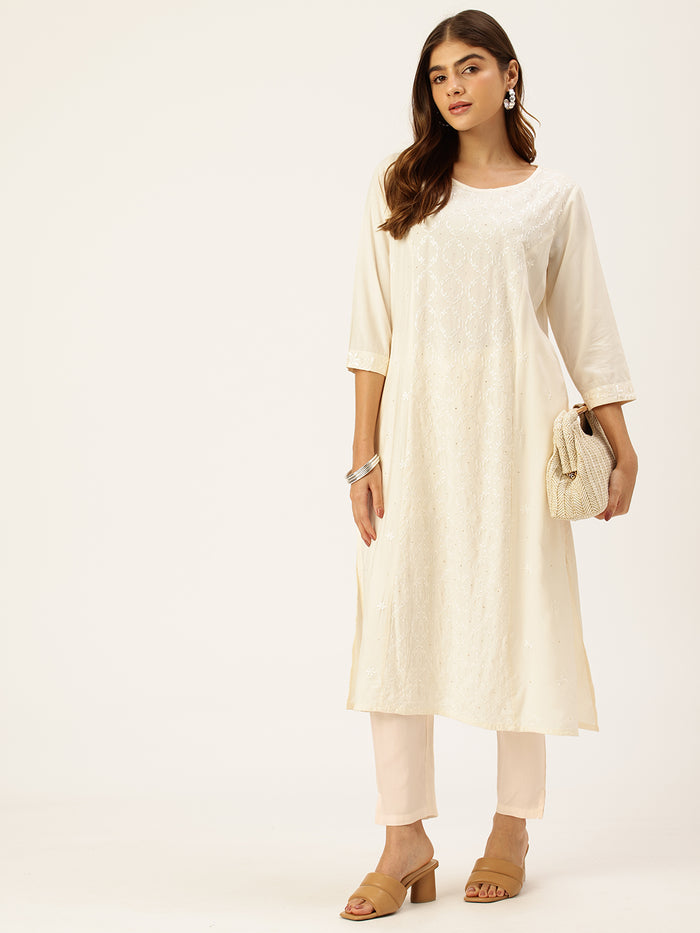 Ivory Pencil Pant