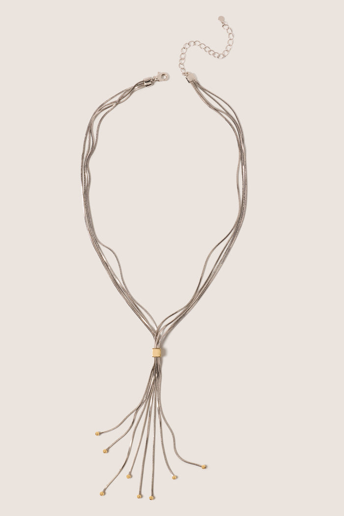 Ivy Two Tone Y Necklace