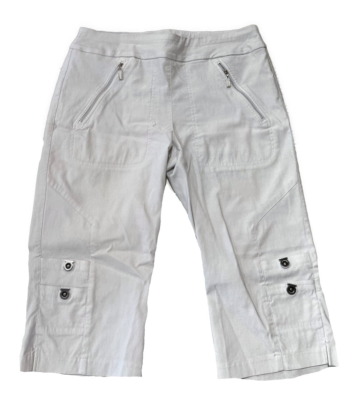 Jamie Sadock Women's Light Gray Bermuda Golf Short Size 12