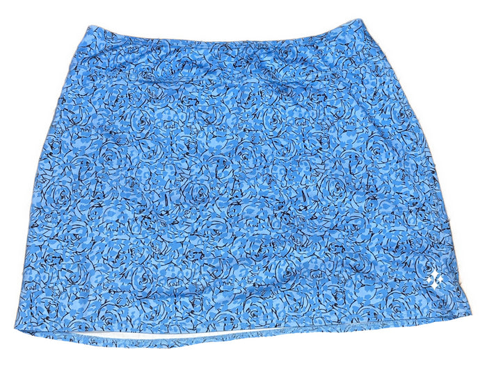 Jofit Women's Blue & Black Floral Print Golf Skort Size XL