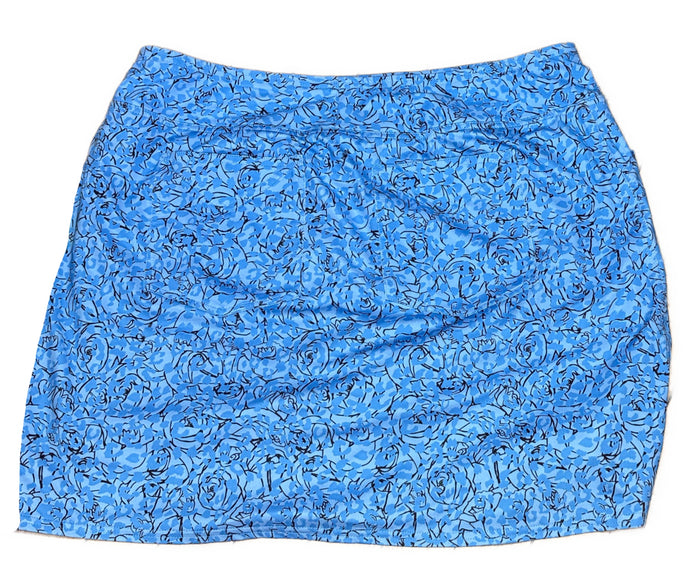 Jofit Women's Blue & Black Floral Print Golf Skort Size XL