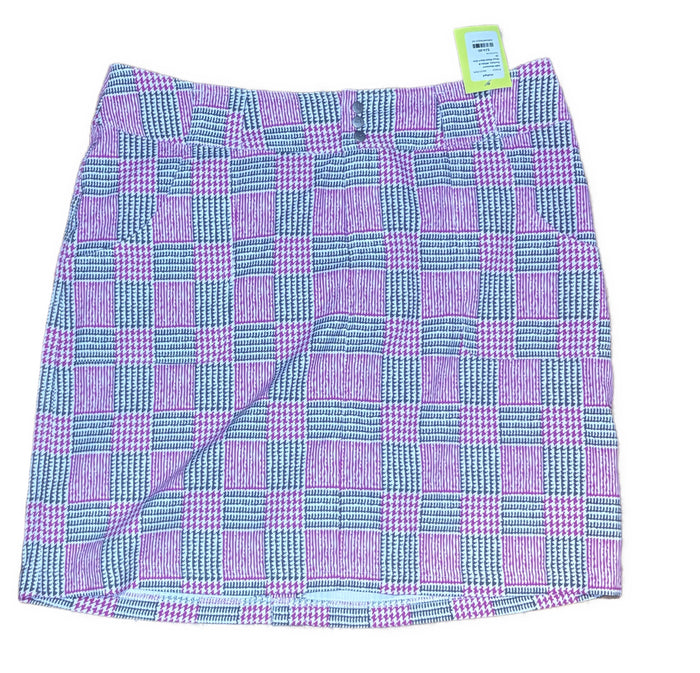 Jofit Women's Fuchsia, White & Gray Plaid Skort Size 10