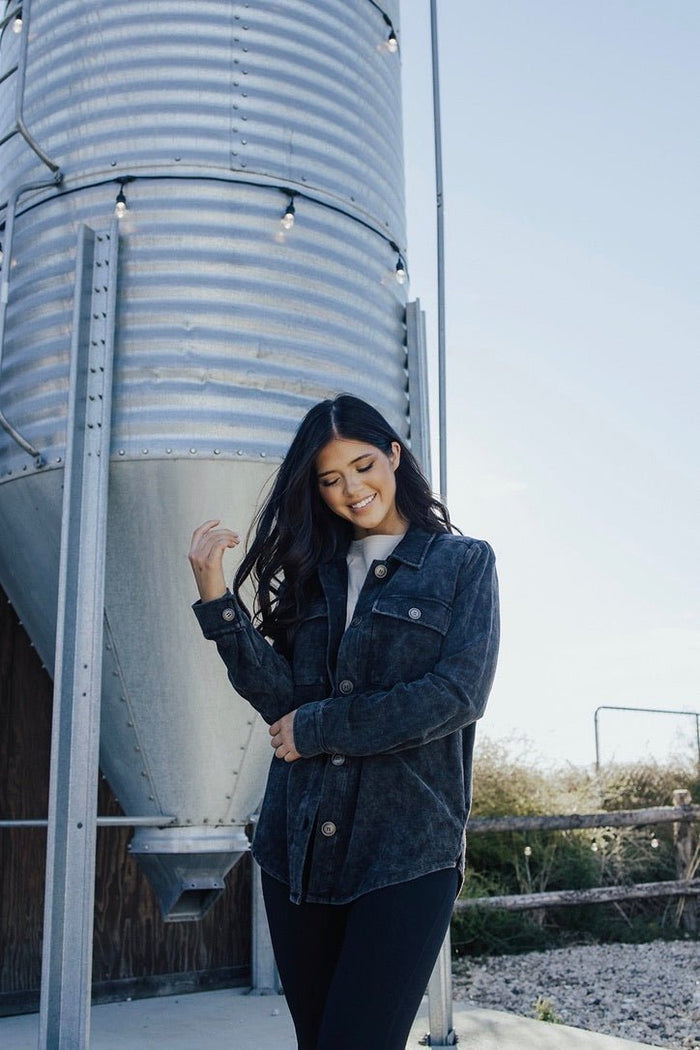 Kade Washed Shacket - FINAL SALE