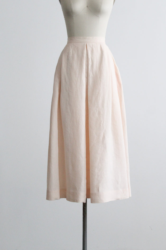 keepsake linen midi skirt