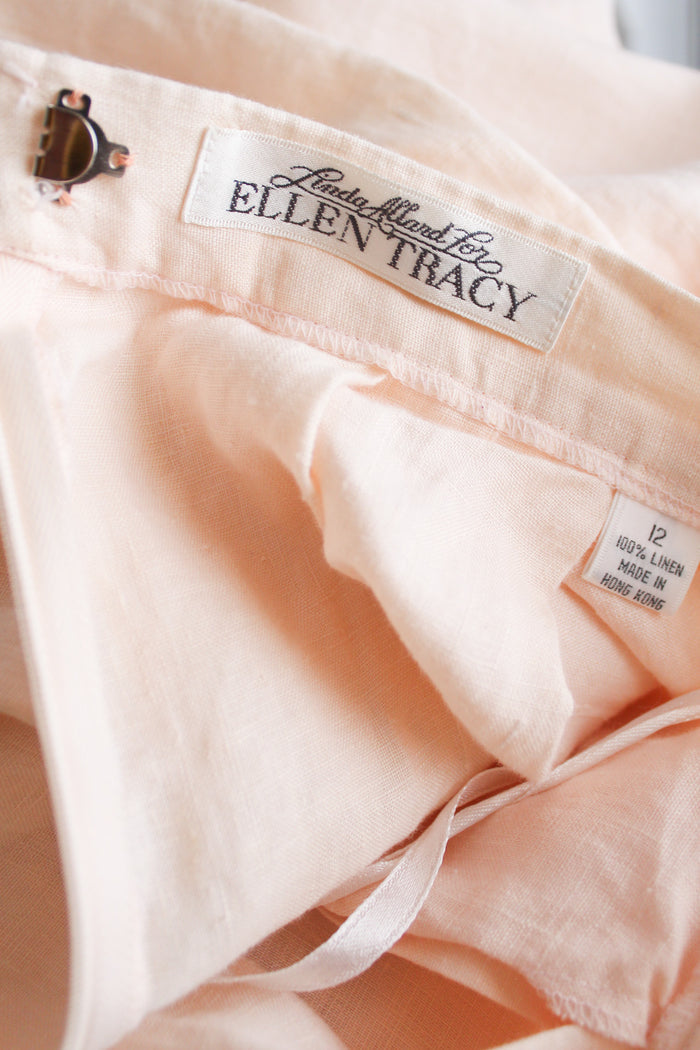 keepsake linen midi skirt