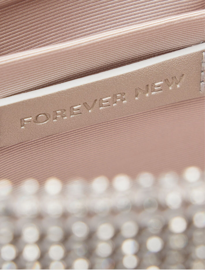 Keisha Soft Sparkle Clutch Forever New