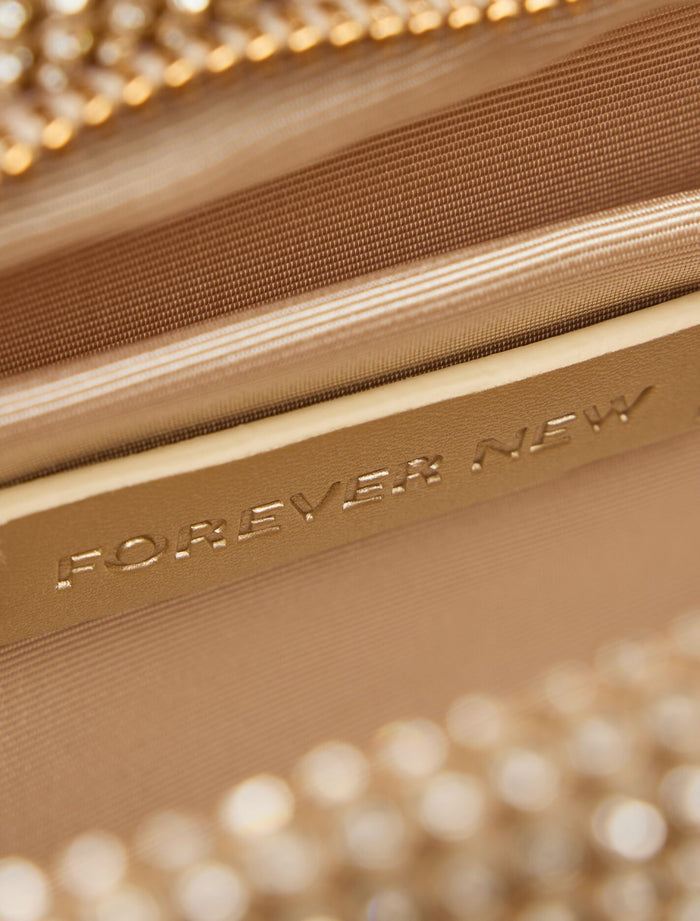 Keisha Soft Sparkle Clutch Forever New