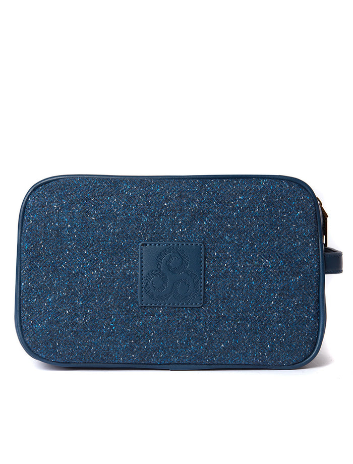 Kerry Tweed Washbag - Midnight Blue #color_midnight-blue