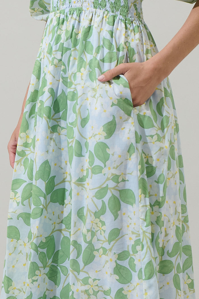 Kiany Floral Magna Town Midi Dress