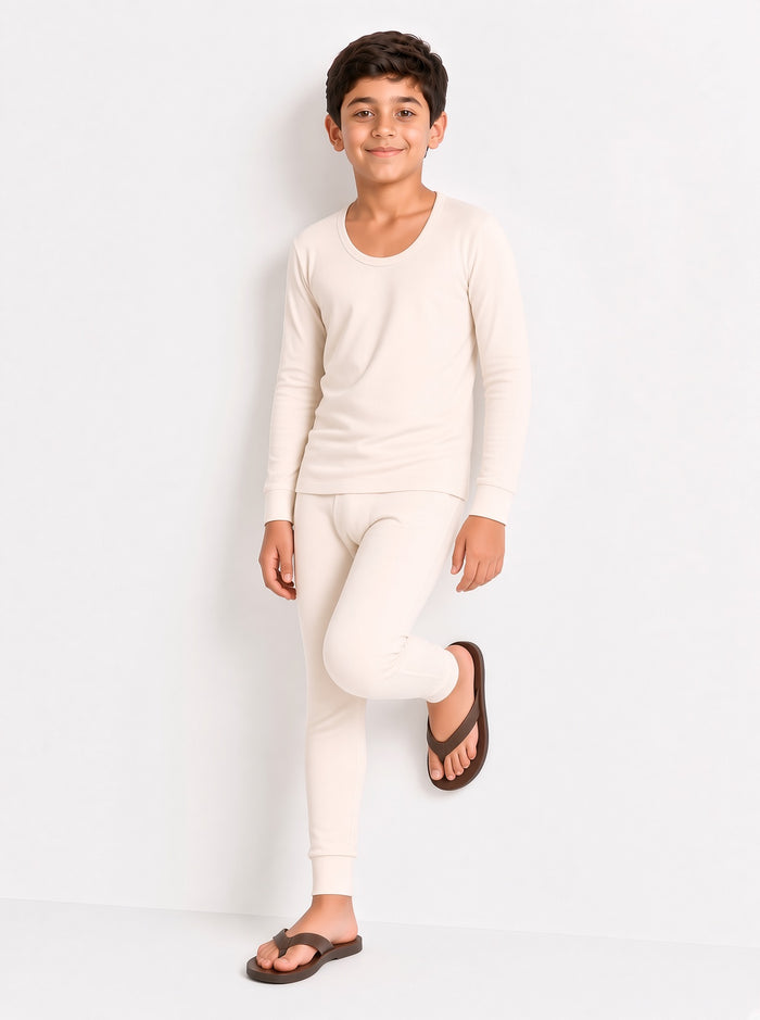 Kids Premium 100% Combed Cotton Inner Thermal Shirt & Trouser Set