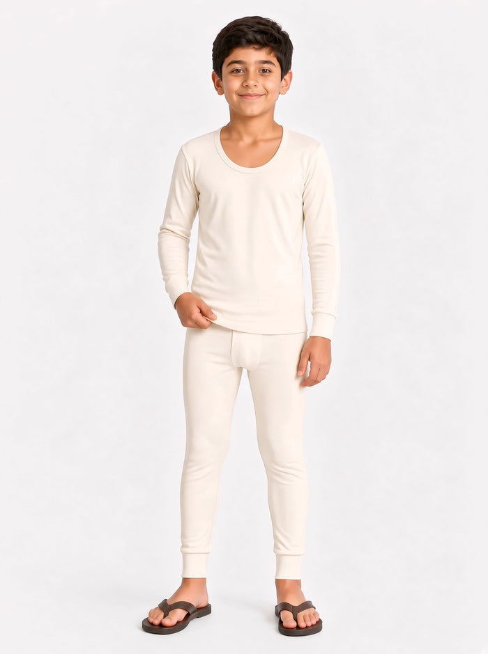 Kids Premium 100% Combed Cotton Inner Thermal Shirt & Trouser Set - Hinz Clothing