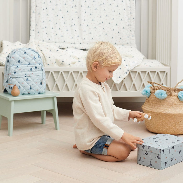 Kids Suitcases Set of 2 Mix Sailboats Stripes CamCam Lebanon Middle East Dubai UAE - Saudi Arabia