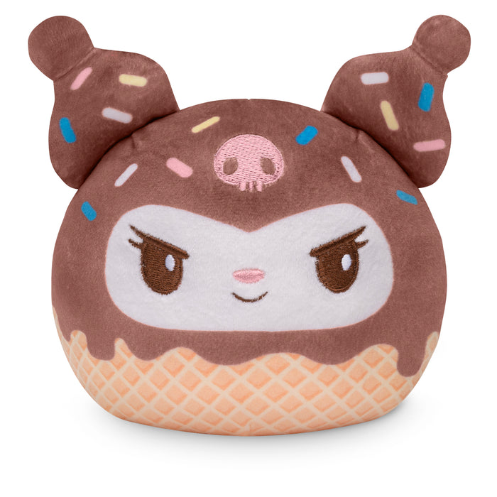 Kuromi Ice Cream Cone 4” Reversible Plushie: Ice Cream Kuromi