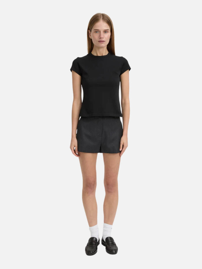 Laina Baby Tee - Black
