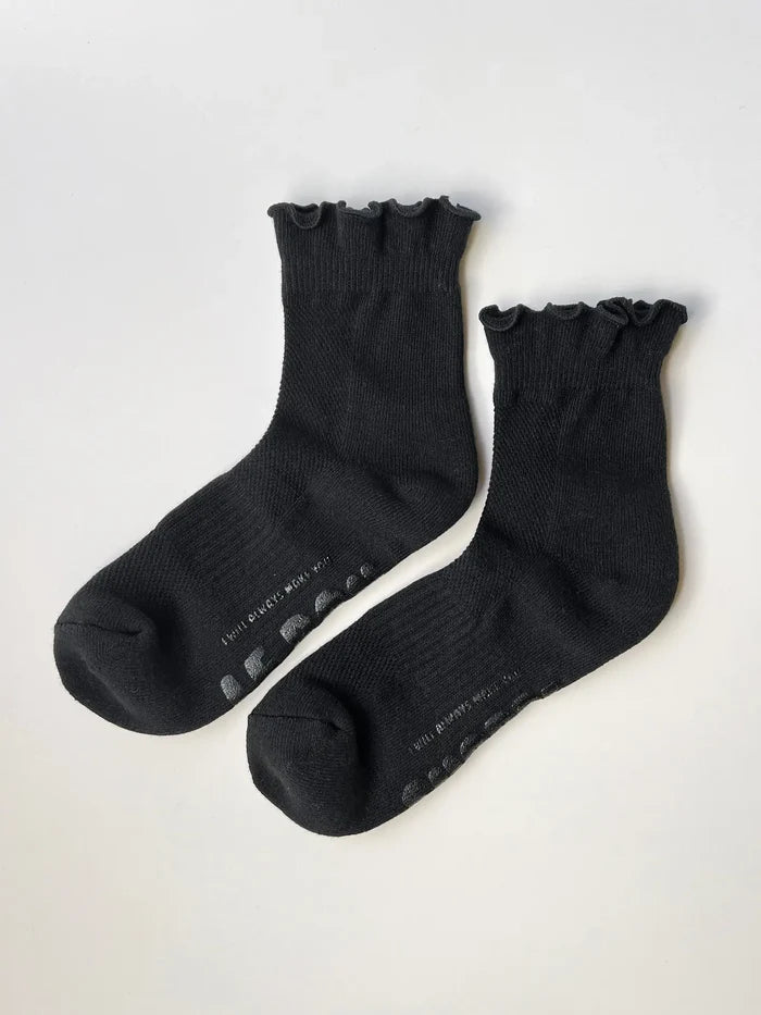 Le Bon Shoppe - Ruffled Hugger Crew Socks - La Lovely Vintage
