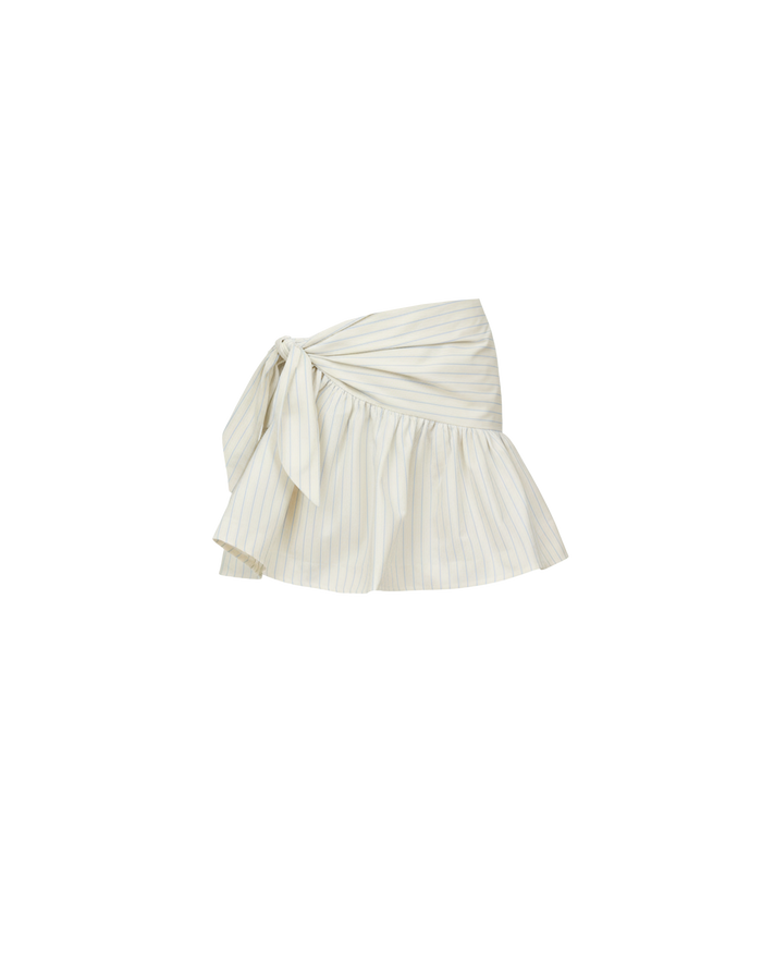 LEMONADE MINI SKIRT BUTTER BLUE STRIPE