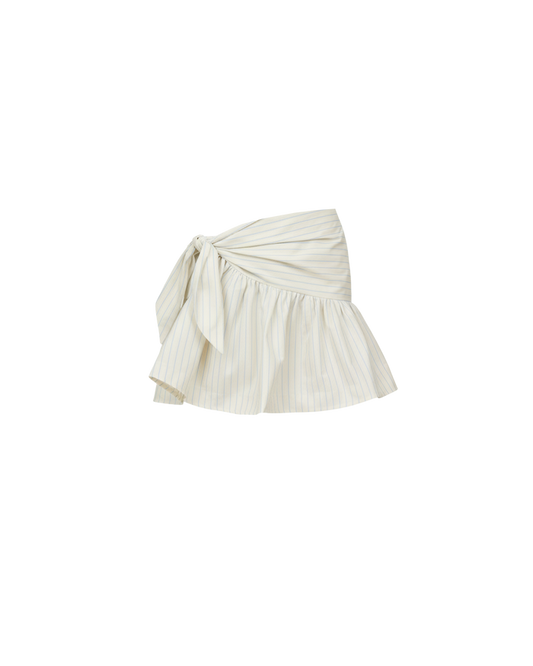 LEMONADE MINI SKIRT BUTTER BLUE STRIPE