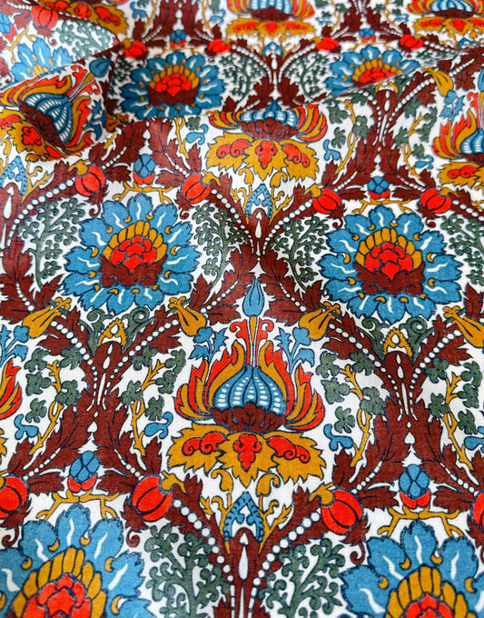 Liberty Fabrics Augusta Linen, Electric Nouveau B