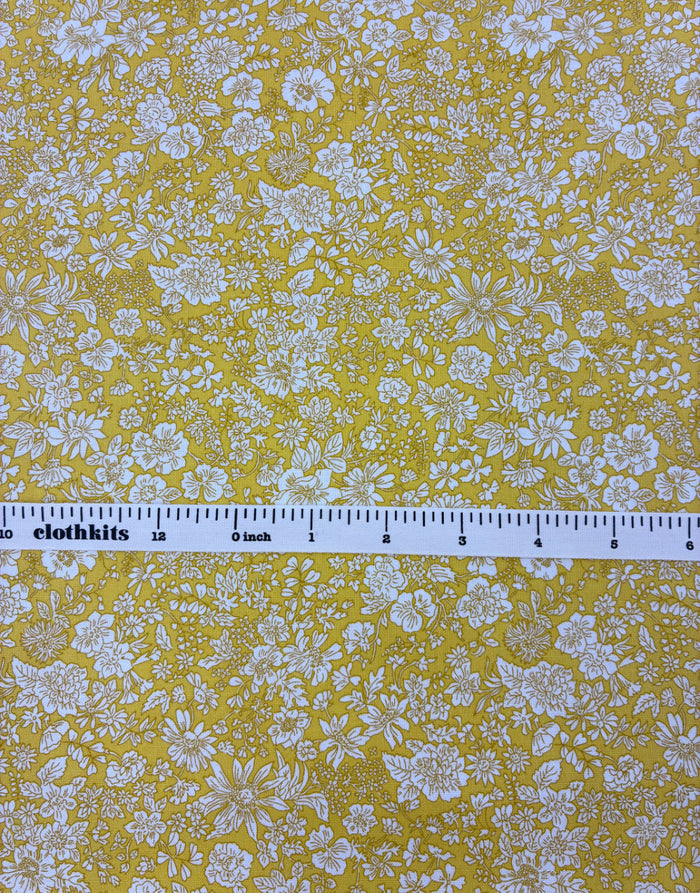 Liberty Fabrics Lasenby Quilting Cotton, Emily Belle - Sunshine Yellow A